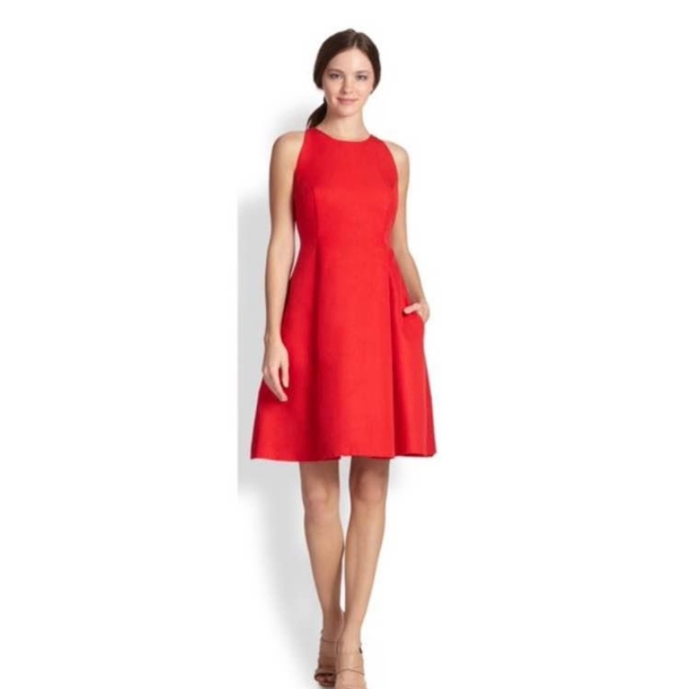 Kate Spade Red Fit and Flare Dress, Size 00